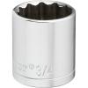 Crescent 3/8″ Drive 12 Point Standard SAE Socket 3/4″ – CDS31N(1 Count (Pack of 1))