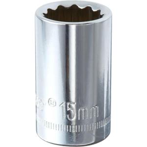 Crescent 1/2″ Drive 12 Point Standard Metric Socket 15mm – CDS75N