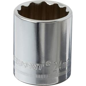 Crescent 1/2″ Drive 12 Point Standard Metric Socket 24mm – CDS84N