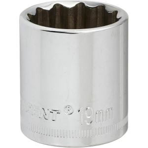 Crescent 3/8″ Drive 12 Point Standard Metric Socket 19mm – CDS49N(1 Count (Pack of 1))