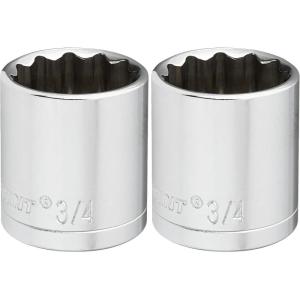 Crescent 3/8″ Drive 12 Point Standard SAE Socket 3/4″ – CDS31N(1 Count (Pack of 2))