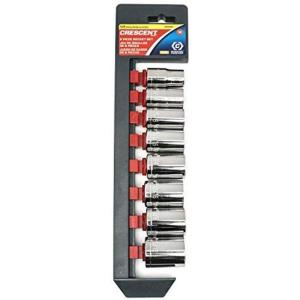 Crescent 8 Piece 1/2″ Drive 12 Point Standard SAE Socket Set – CSAS0N