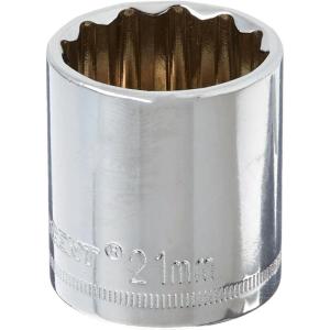 Crescent 3/8″ Drive 12 Point Standard Metric Socket 21mm – CDS51N(1 Count (Pack of 1))