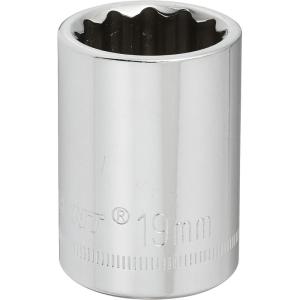 Crescent 1/2″ Drive 12 Point Standard Metric Socket 19mm – CDS79N(1 Count (Pack of 1))