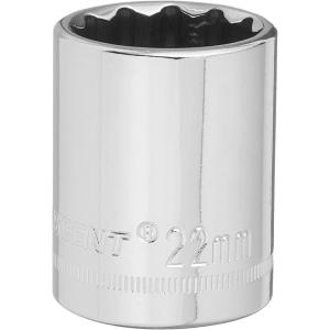 Crescent 1/2″ Drive 12 Point Standard Metric Socket 22mm – CDS82N