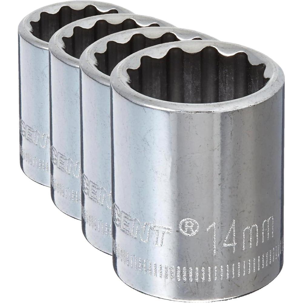 image:imageCrescent 38 Drive 12 Point Standard Metric Socket 14mm  CDS44NOne Size Pack of 4