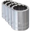 Crescent 3/8″ Drive 12 Point Standard Metric Socket 14mm – CDS44N(One Size (Pack of 4))