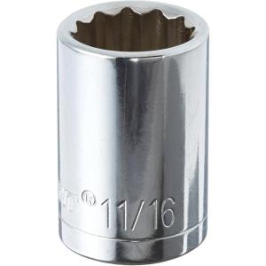 Crescent 1/2″ Drive 12 Point Standard SAE Socket 11/16″ – CDS57N