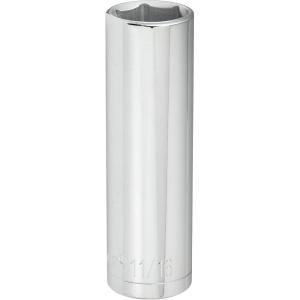 Crescent 1/2″ Drive 6 Point Deep SAE Socket 11/16″ – CDDS59N(1 Count (Pack of 1))