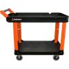 Crescent RAILWORKS 2 Shelf Industrial Utility Cart with 5″ Hard Casters | IUC2SCBM