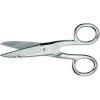 Crescent Wiss Electrician Scissors – Hot Drop-Forged Steel Wire Cutting Scissors with File, Scraper & Double Stripping Notch – 5″ – 175E