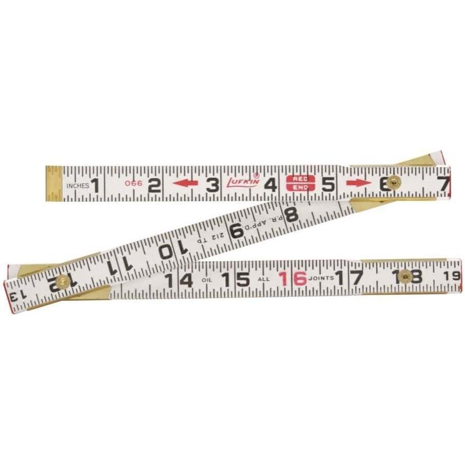 image:imageCrescent Lufkin Wood Rule Fold Red End 58X6 Sens Black  066SN