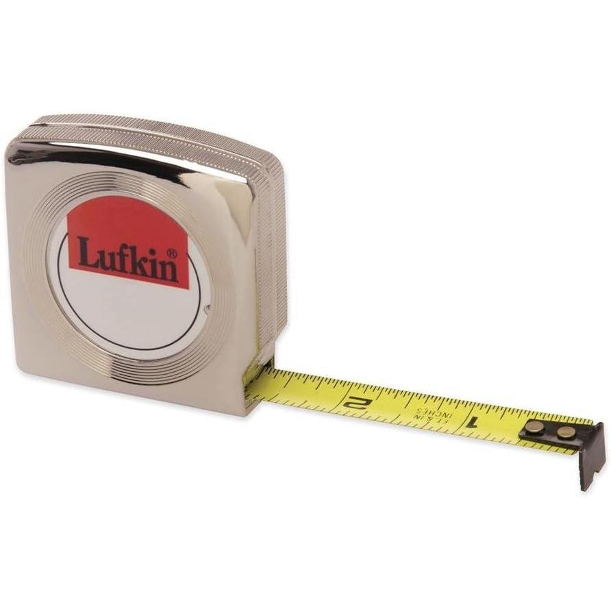 image:imageLufkin 34 x 12 Mezurall Chrome Case Yellow Clad Power Return Tape Measure  W9312