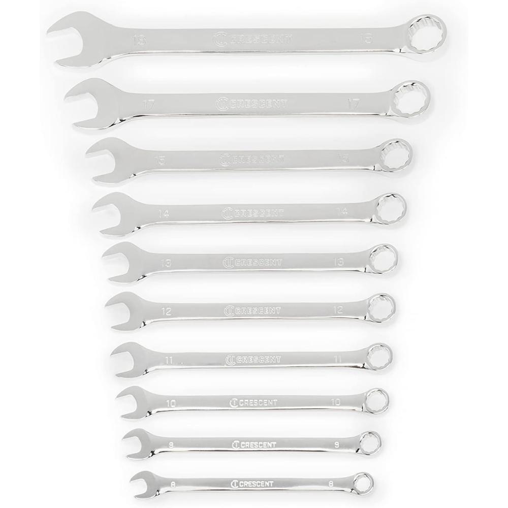 image:imageCrescent 10 Piece 12 Point Metric Combination Wrench Set  CCWS305