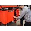 Crescent RAILWORKS 2 Shelf Industrial Utility Cart with 5″ Hard Casters and Single Door Security Panel | IUC2SCBM-1DLR(Double Door)