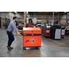 Crescent RAILWORKS 2 Shelf Industrial Utility Cart with 5″ Hard Casters and Single Door Security Panel | IUC2SCBM-1DLR(Single Door)